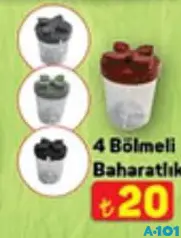 4 BÖLMELİ BAHARATLIK 4 BÖLMELİ BAHARATLIK